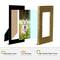 Glitzhome® 3 Pack 4" x 6" Gold Honeycomb Resin Tabletop Picture Frames
